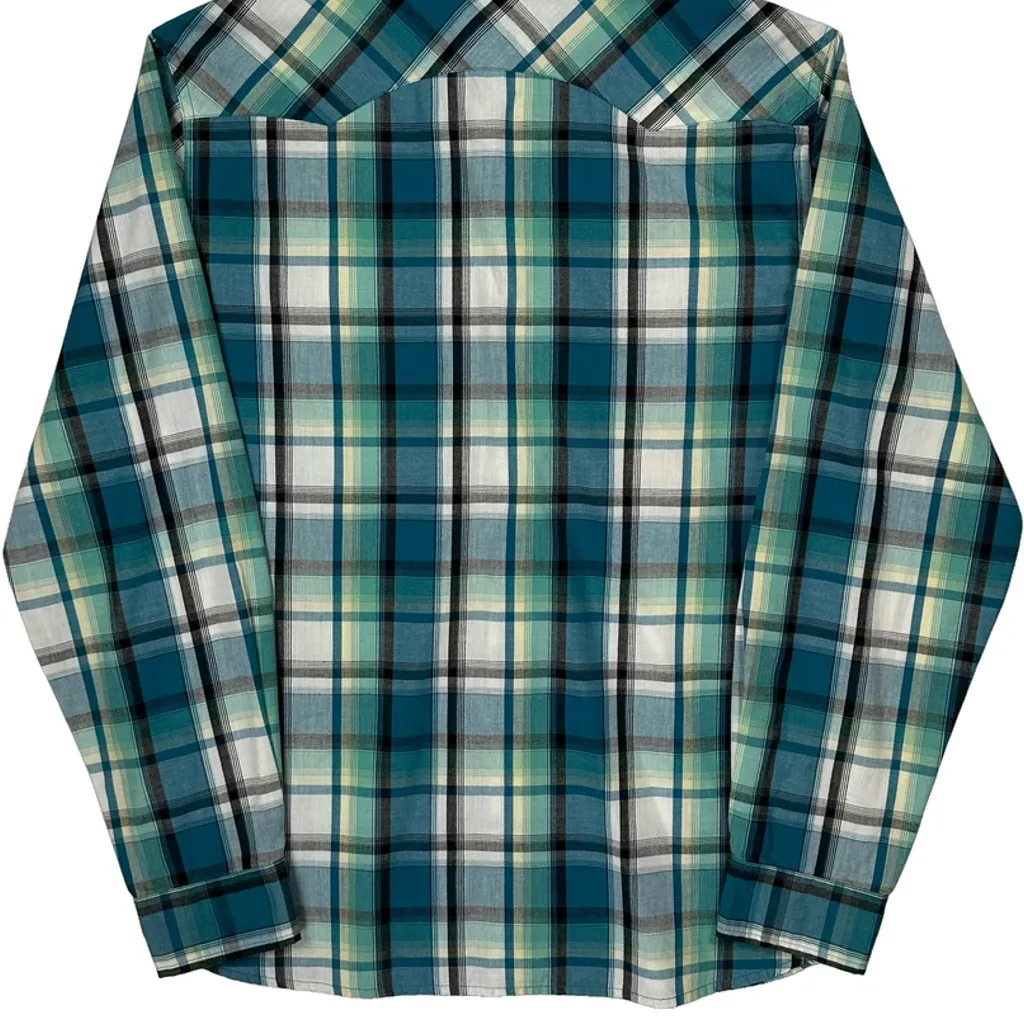 Levis Checked Shirt - Medium Blue Cotton - Image 7