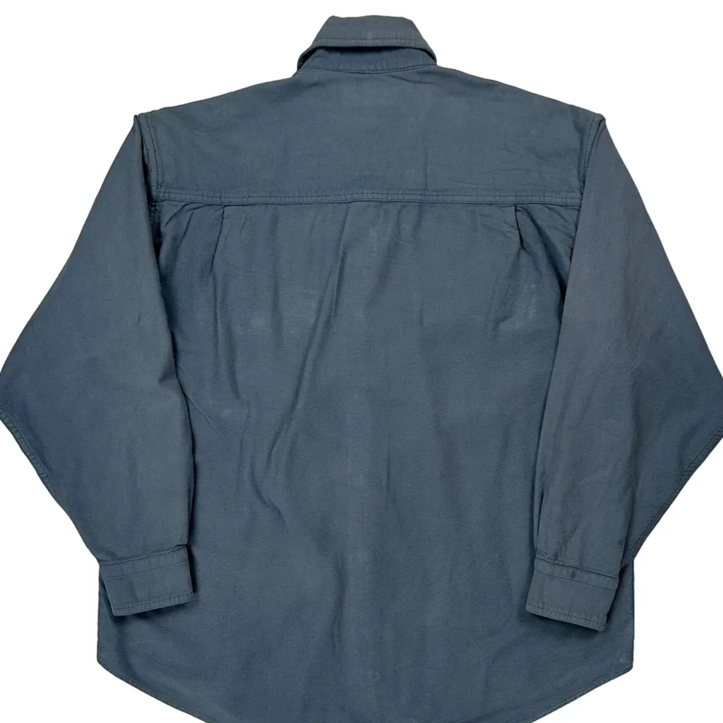 Levis Work Shirt - Medium Blue Cotton - Image 7