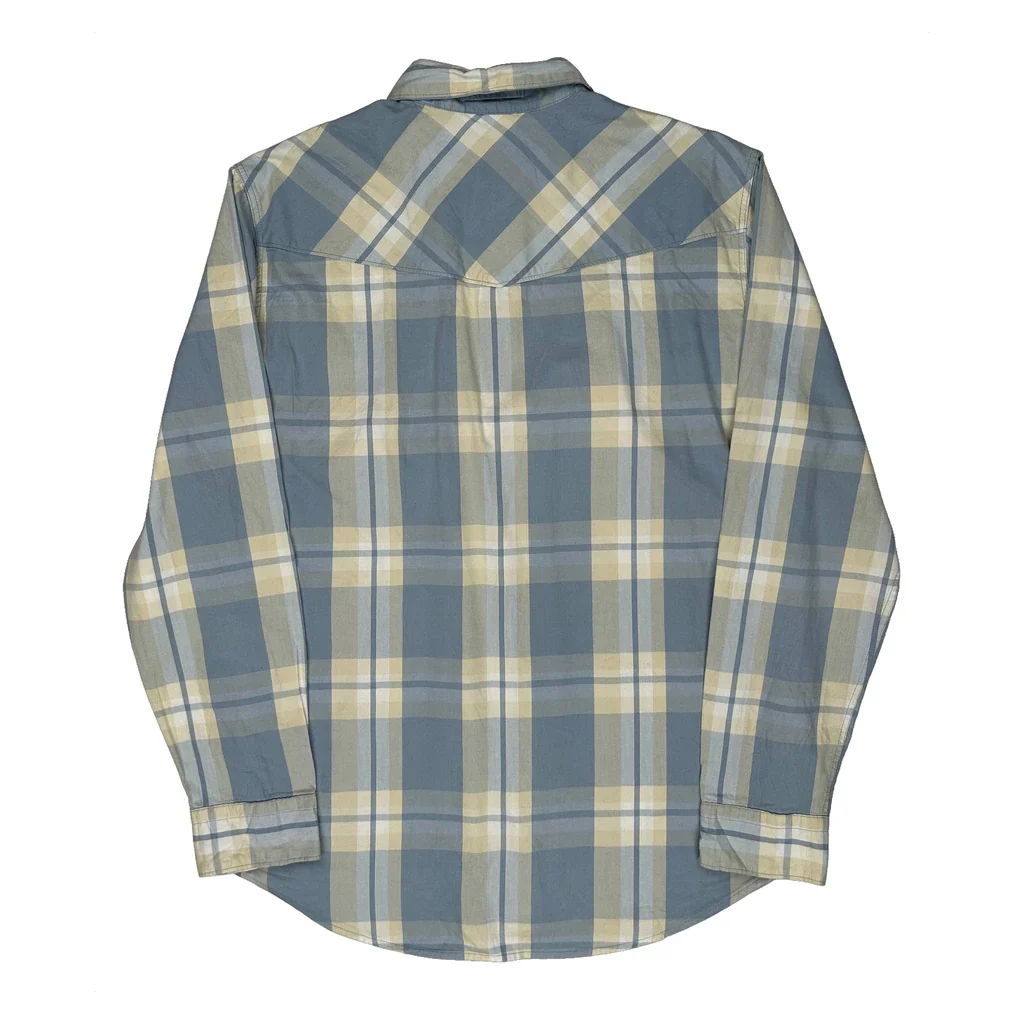 Levis Checked Shirt - XL Blue Cotton - Image 2