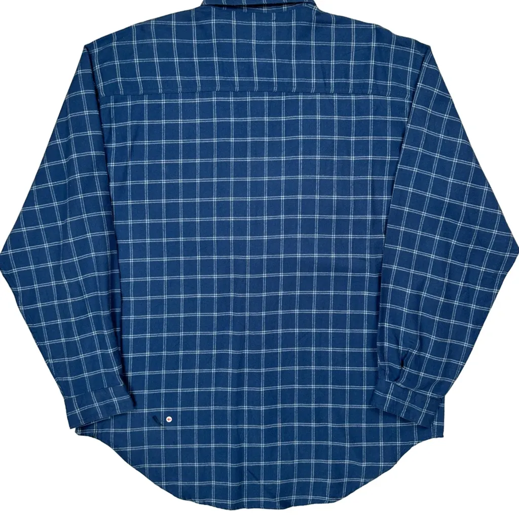 Levis Checked Shirt - XL Blue Cotton - Image 7