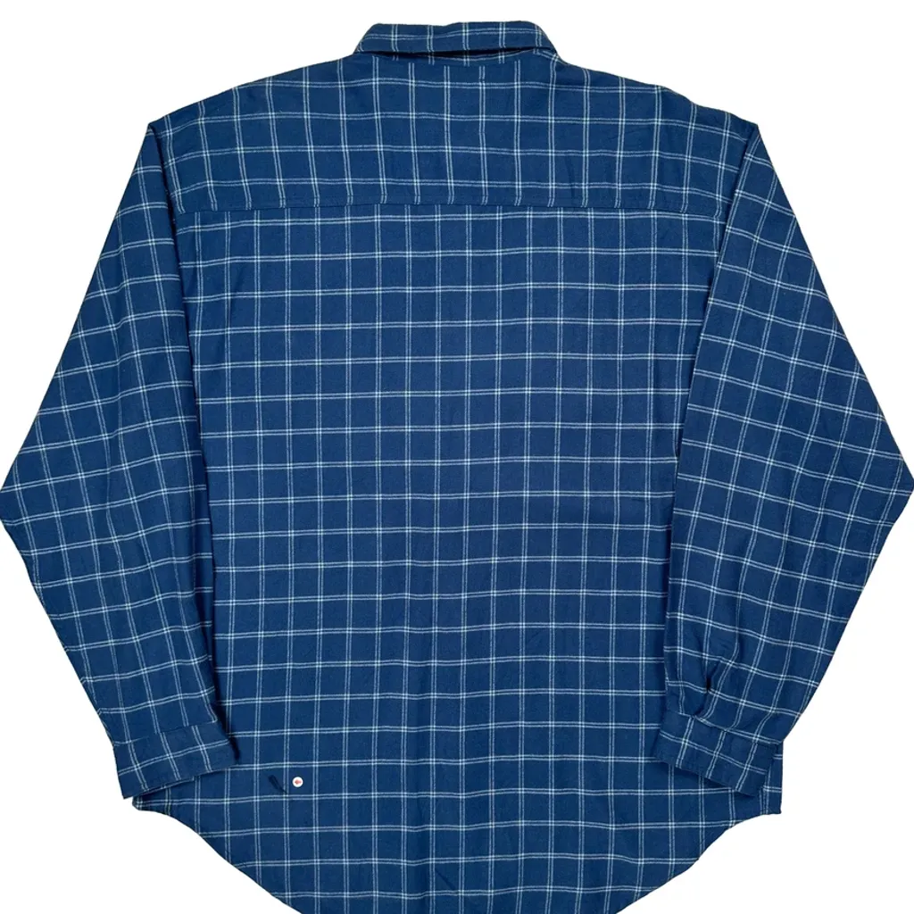 Levis Checked Shirt - XL Blue Cotton - Image 8