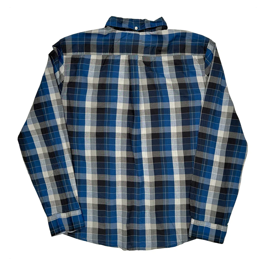 Levis Checked Shirt - XL Blue Cotton - Image 2