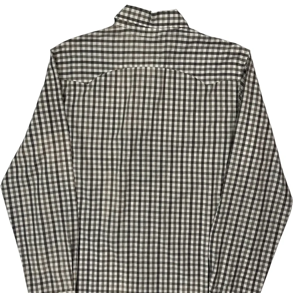 Levis Checked Shirt - Medium Grey Cotton - Image 6