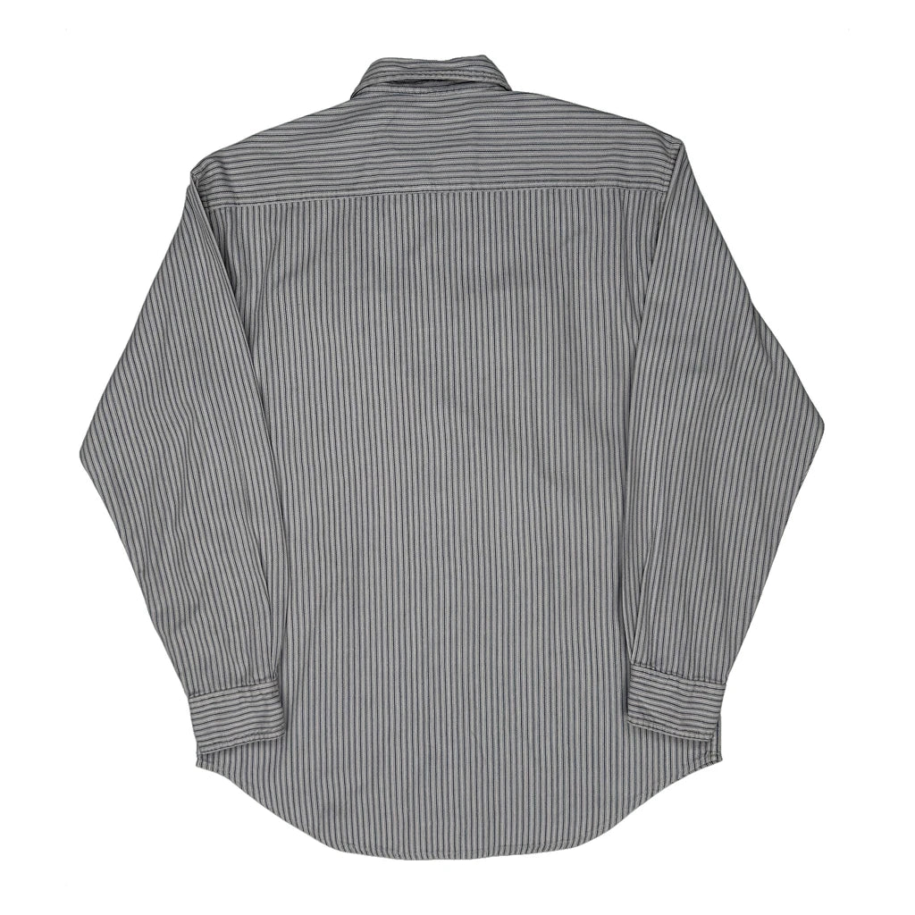 Levis Striped Shirt - Small Grey Cotton - Image 2
