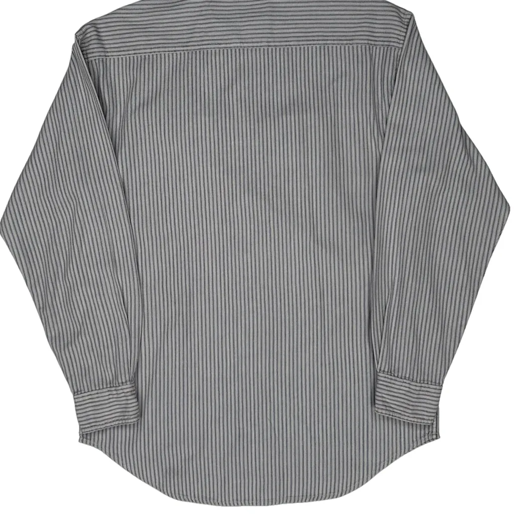 Levis Striped Shirt - Small Grey Cotton - Image 6