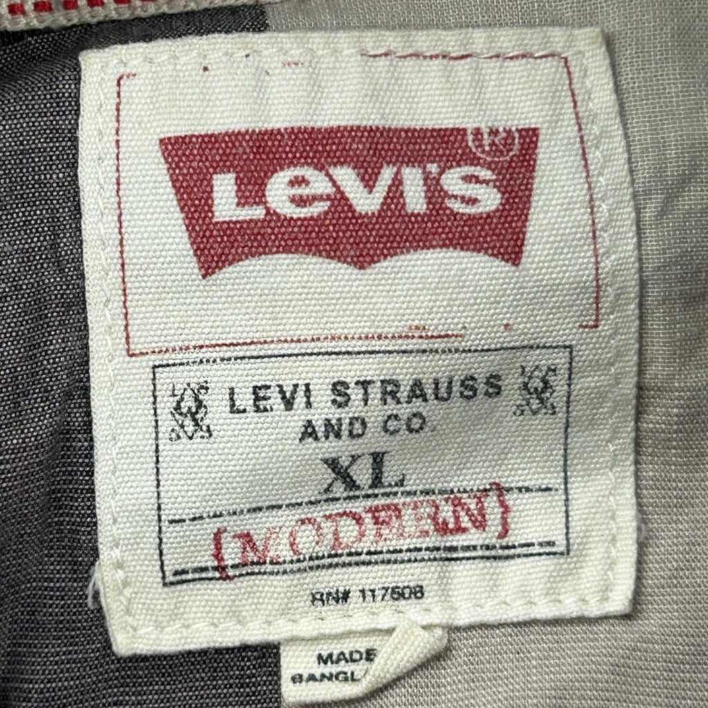 Levis Checked Shirt - XL Grey Cotton - Image 3