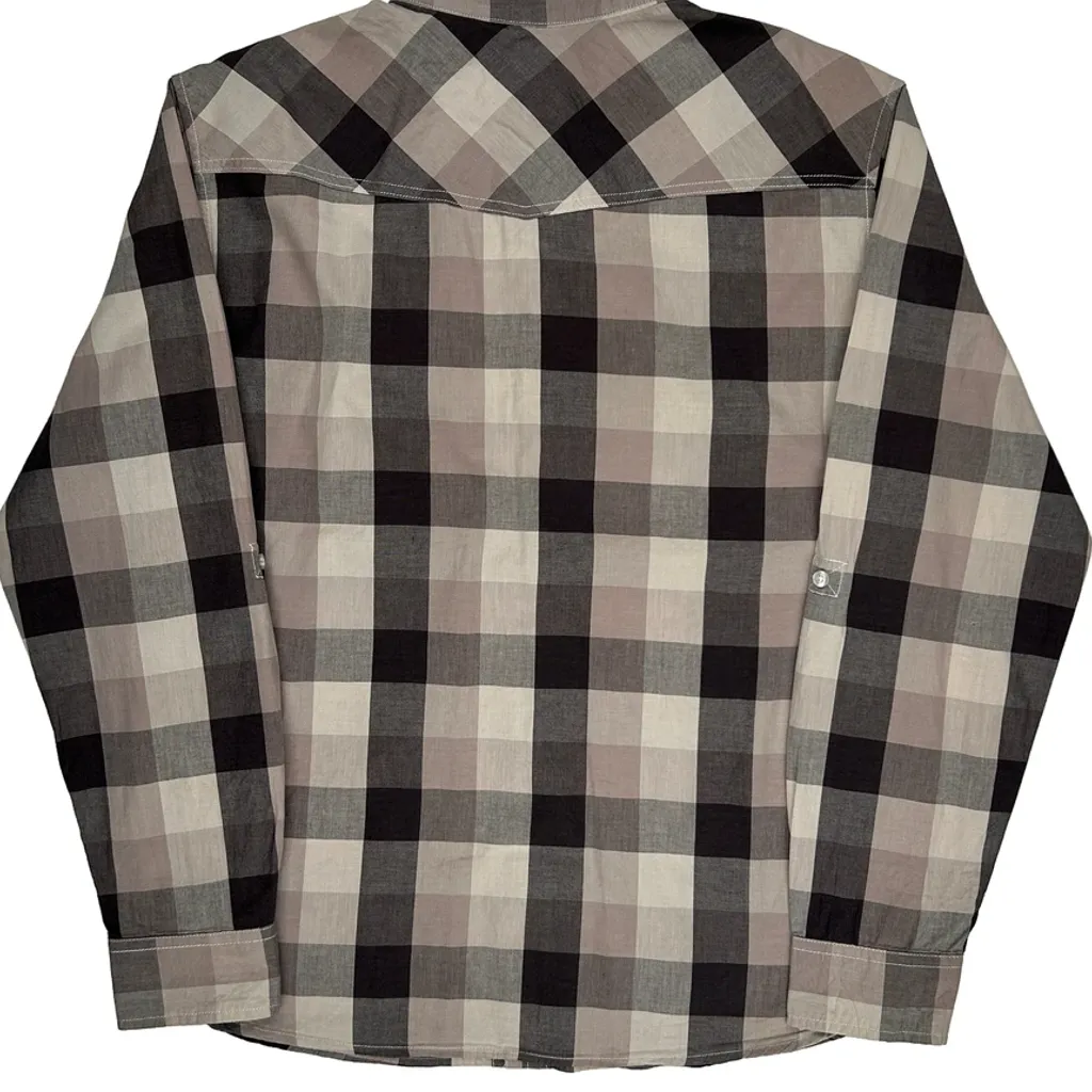 Levis Checked Shirt - XL Grey Cotton - Image 7