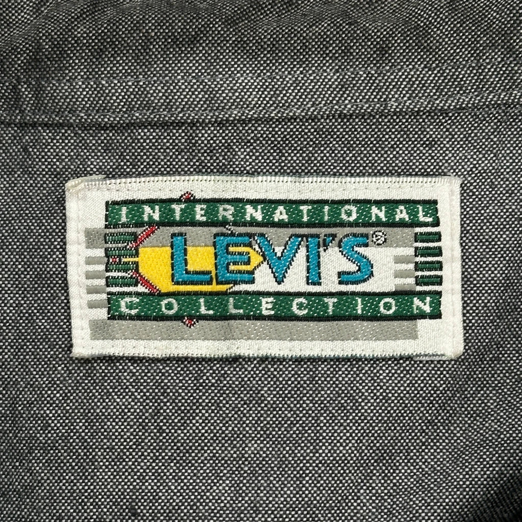 Levis Striped Shirt - XL Grey Cotton - Image 4