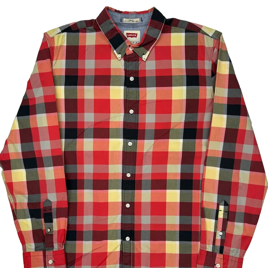 Levis Checked Shirt - XL Multicoloured Cotton - Image 5