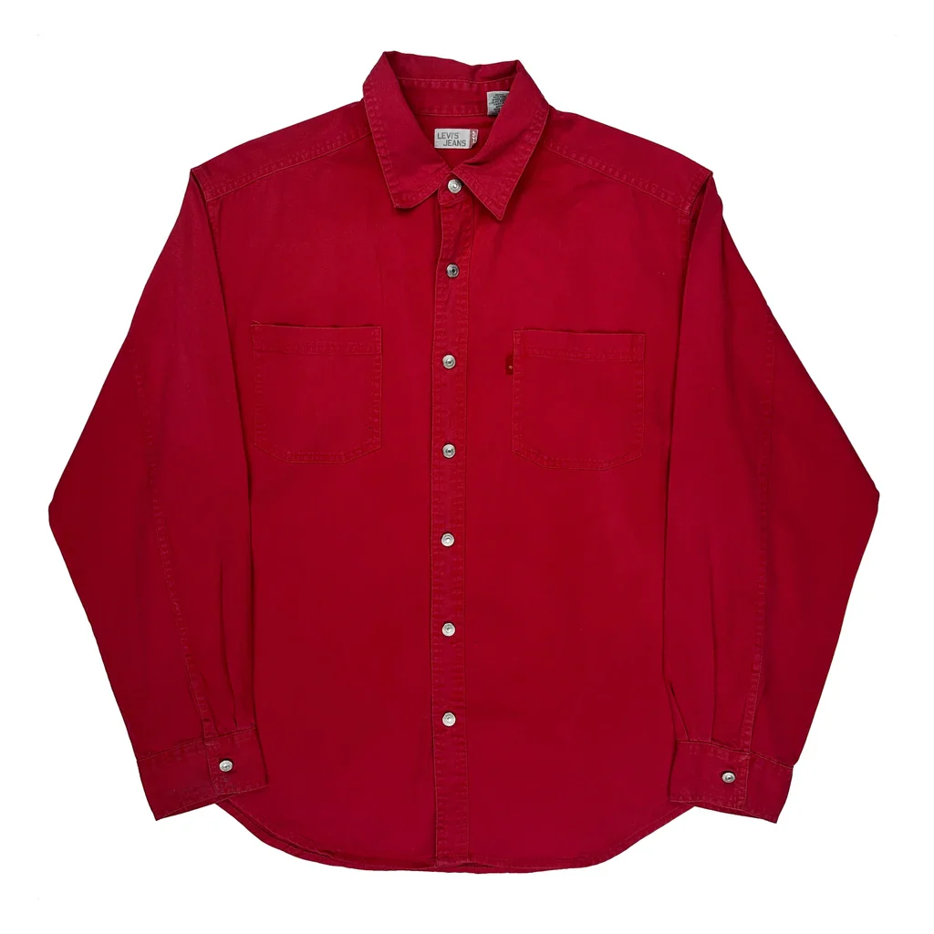 Levis Shirt - Large Red Cotton
