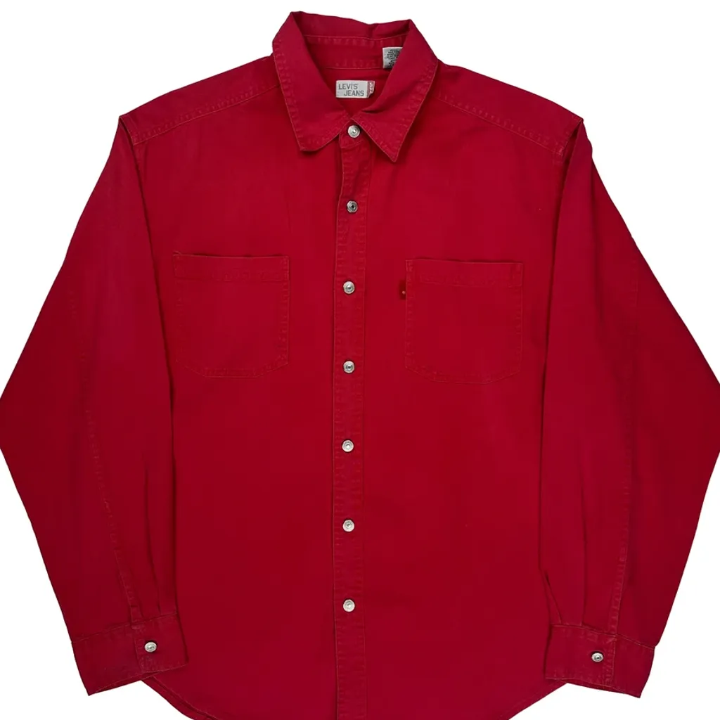 Levis Shirt - Large Red Cotton - Image 4
