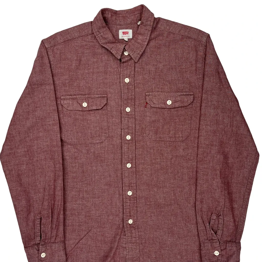 Levis Shirt - Large Red Cotton - Image 4
