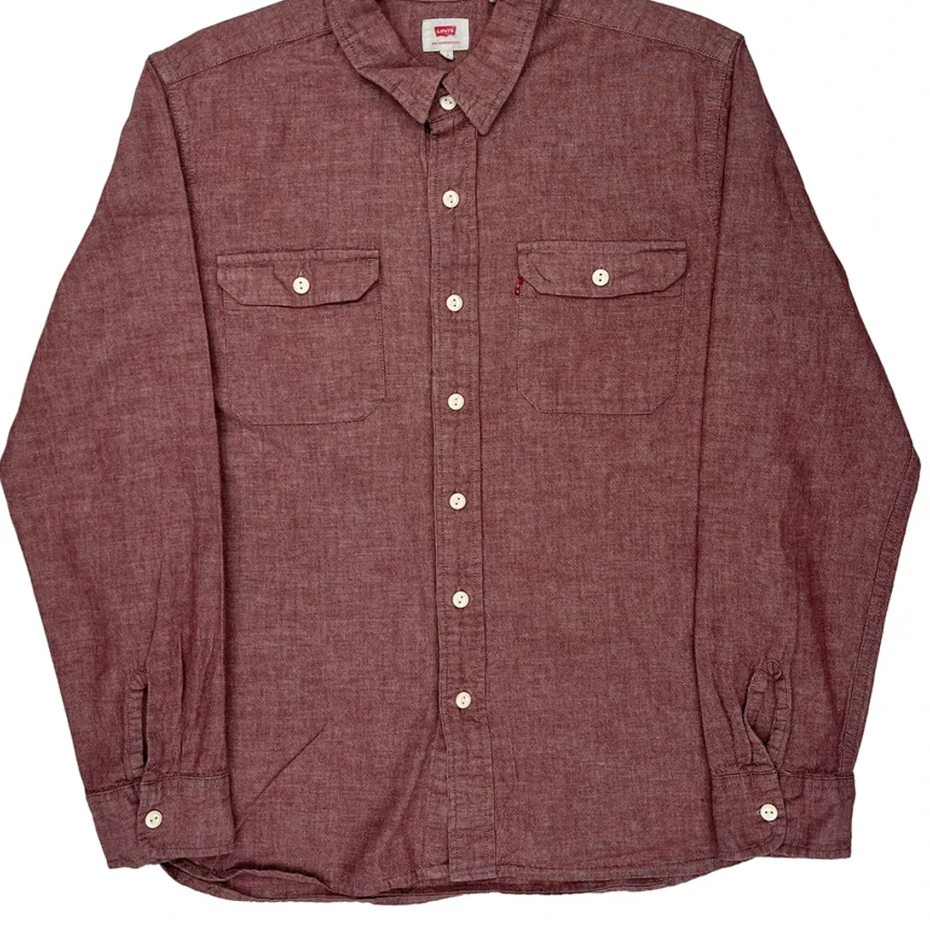 Levis Shirt - Large Red Cotton - Image 5