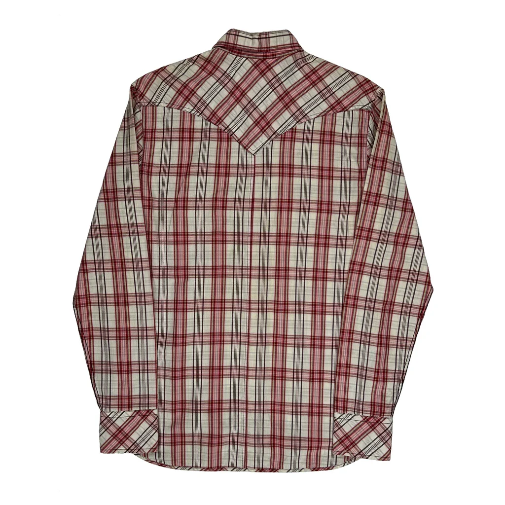 Levis Checked Shirt - Medium Red Cotton - Image 2