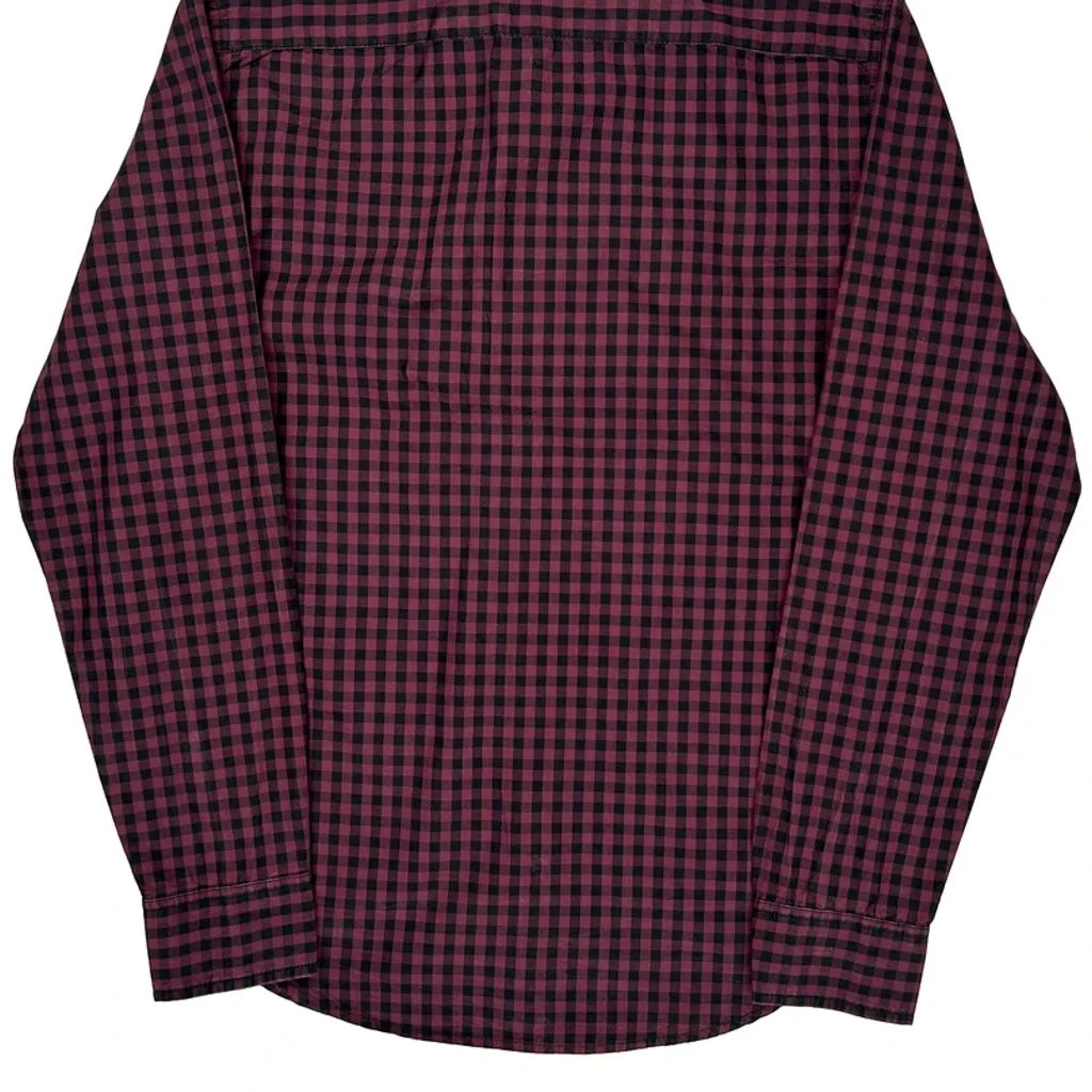 Levis Checked Shirt - Small Red Cotton - Image 7