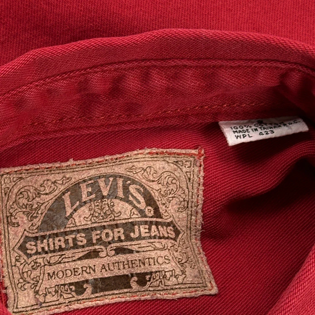 Levis Shirt - Small Red Cotton - Image 3