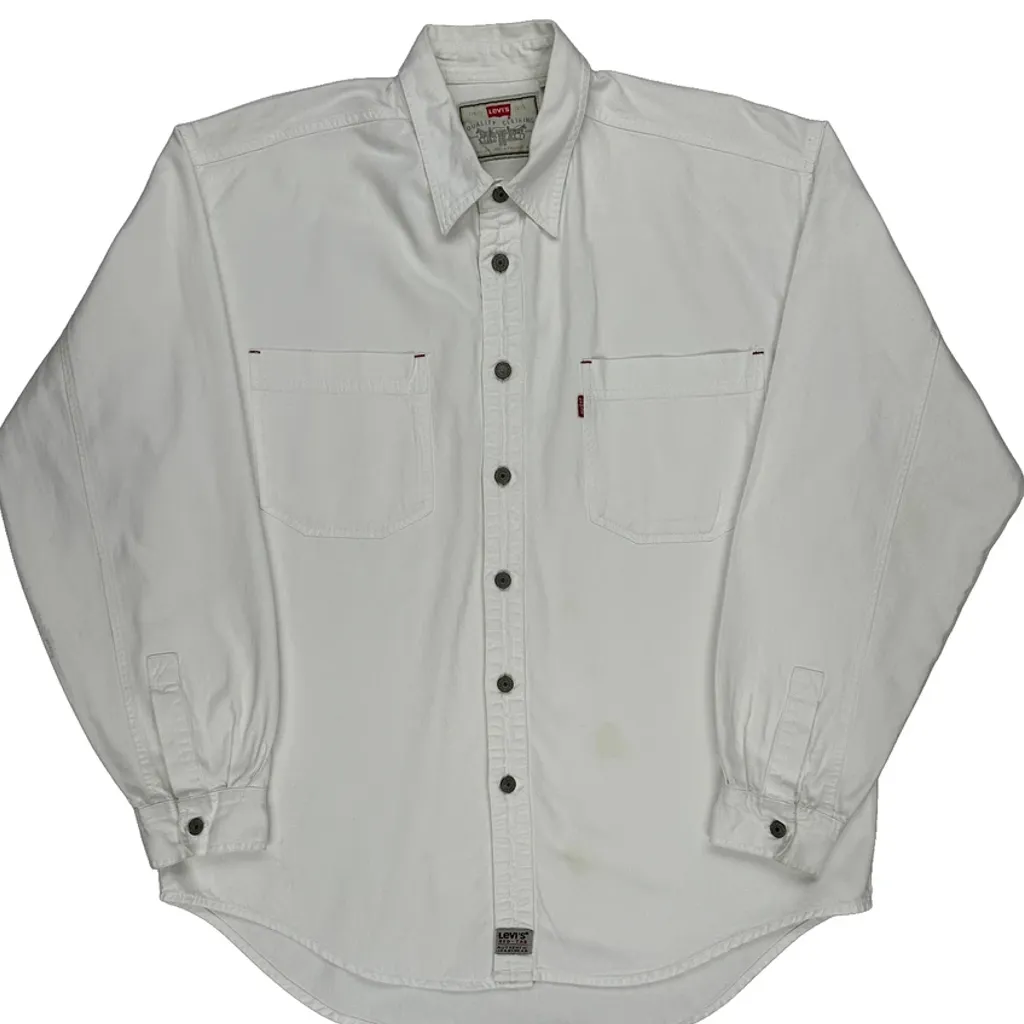 Levis Shirt - Large White Cotton - Image 4