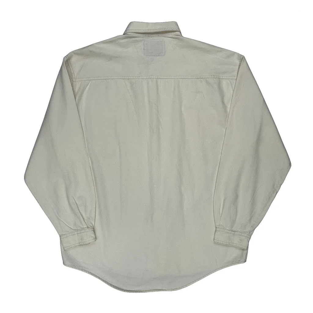 Levis Work Shirt - Large White Cotton - Image 2