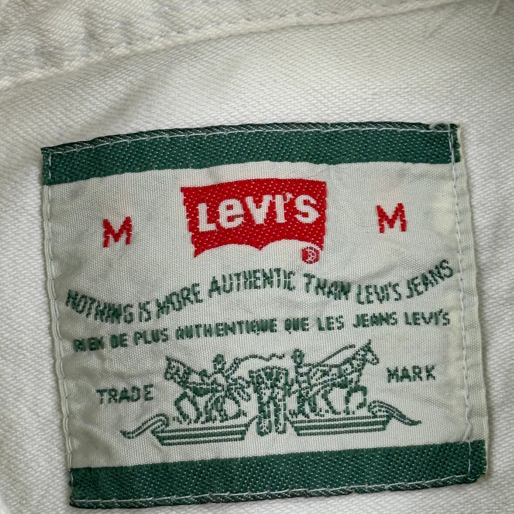 Levis Workwear Shirt - Medium White Cotton - Image 3