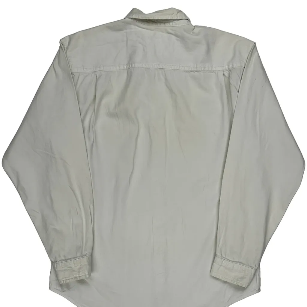 Levis Workwear Shirt - Medium White Cotton - Image 6