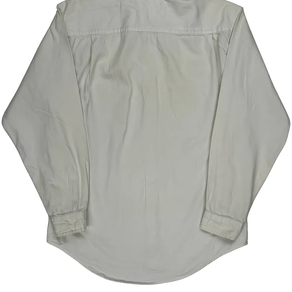 Levis Workwear Shirt - Medium White Cotton - Image 7