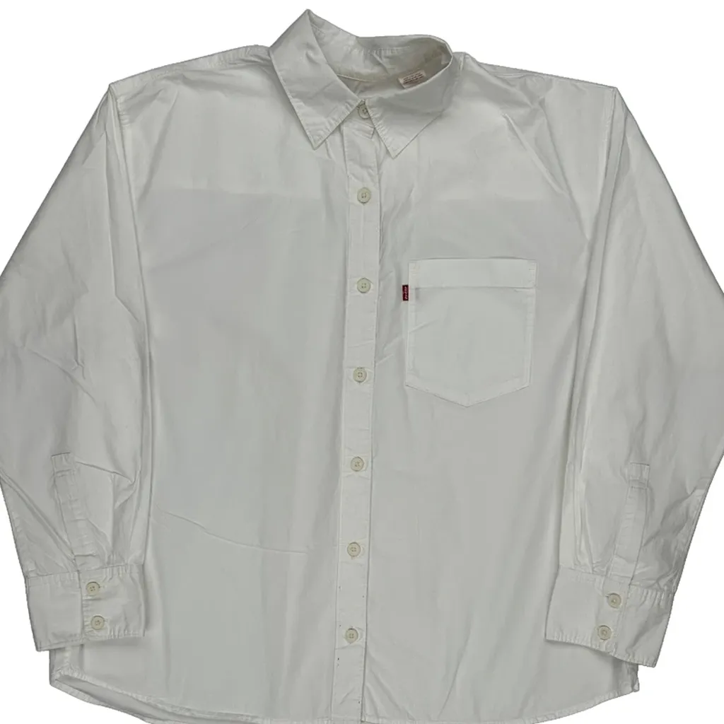 Levis Shirt - Medium White Cotton - Image 4