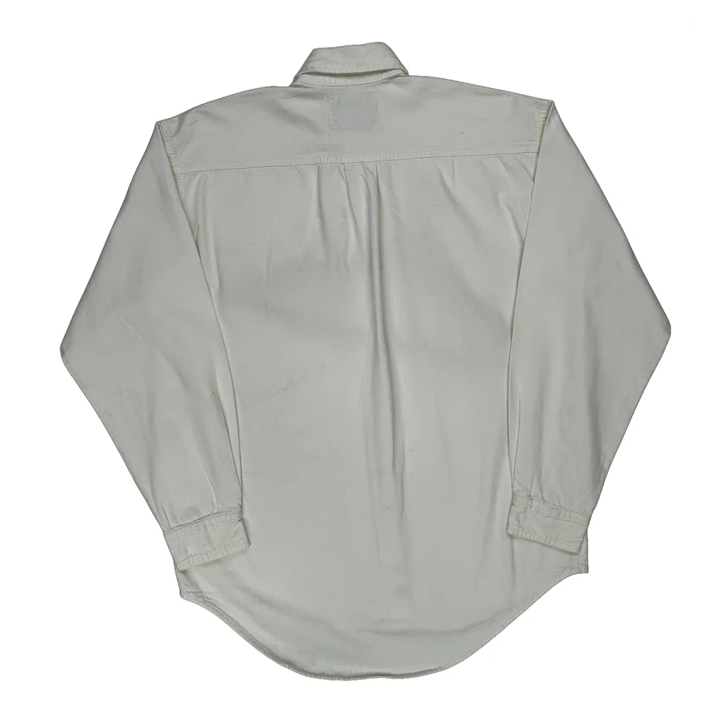 Levis Work Shirt - Medium White Cotton - Image 2