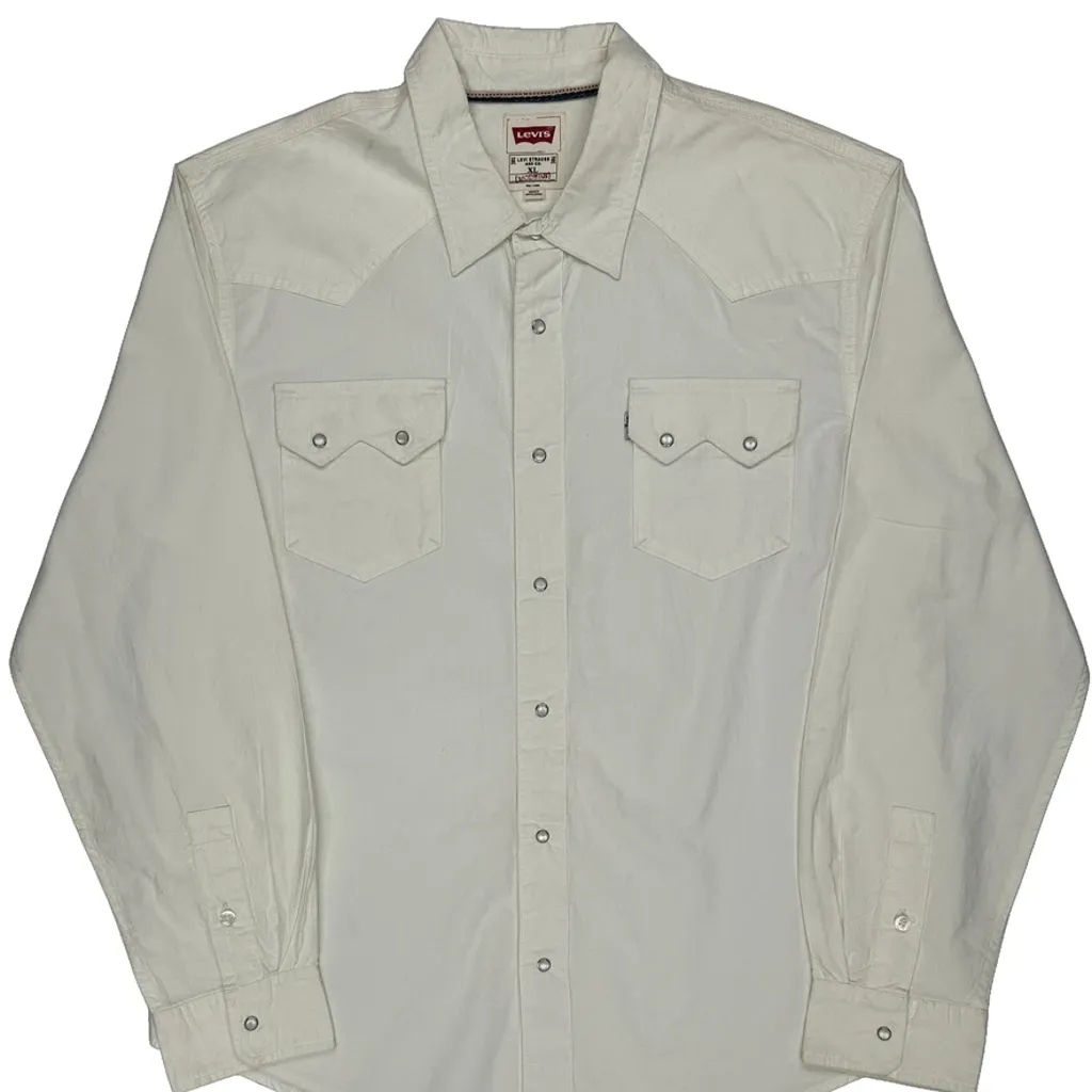 Levis Shirt - XL White Cotton - Image 4
