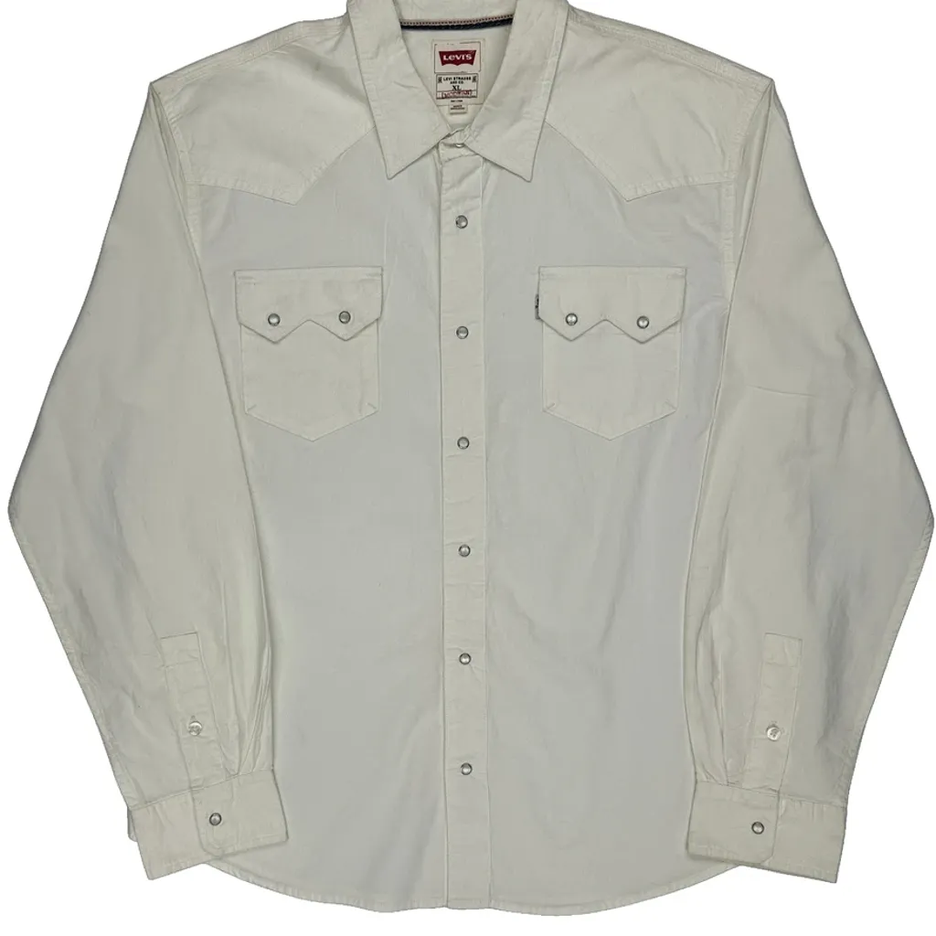 Levis Shirt - XL White Cotton - Image 5