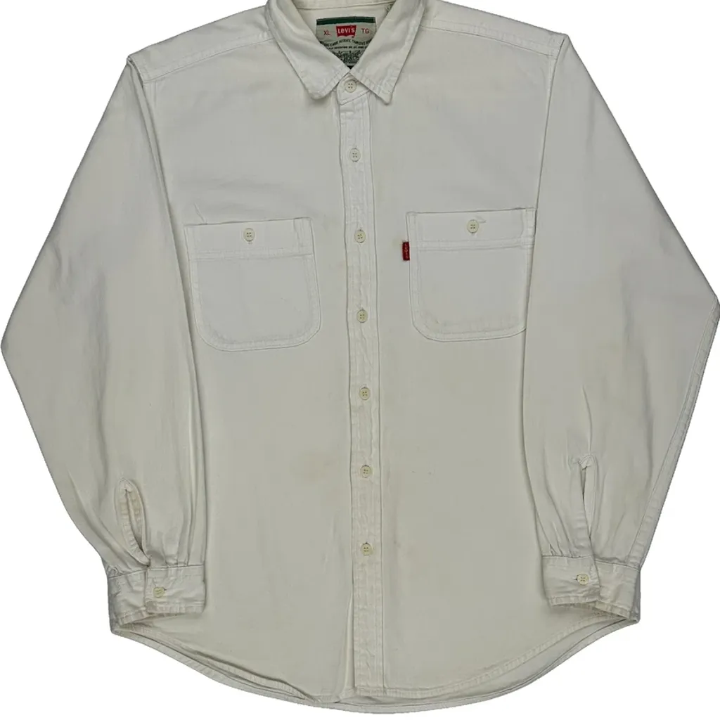 Levis Shirt - XL White Cotton - Image 4