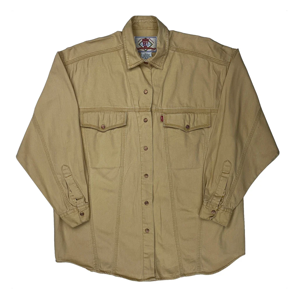 Levis Oversized Shirt - Medium Beige Cotton
