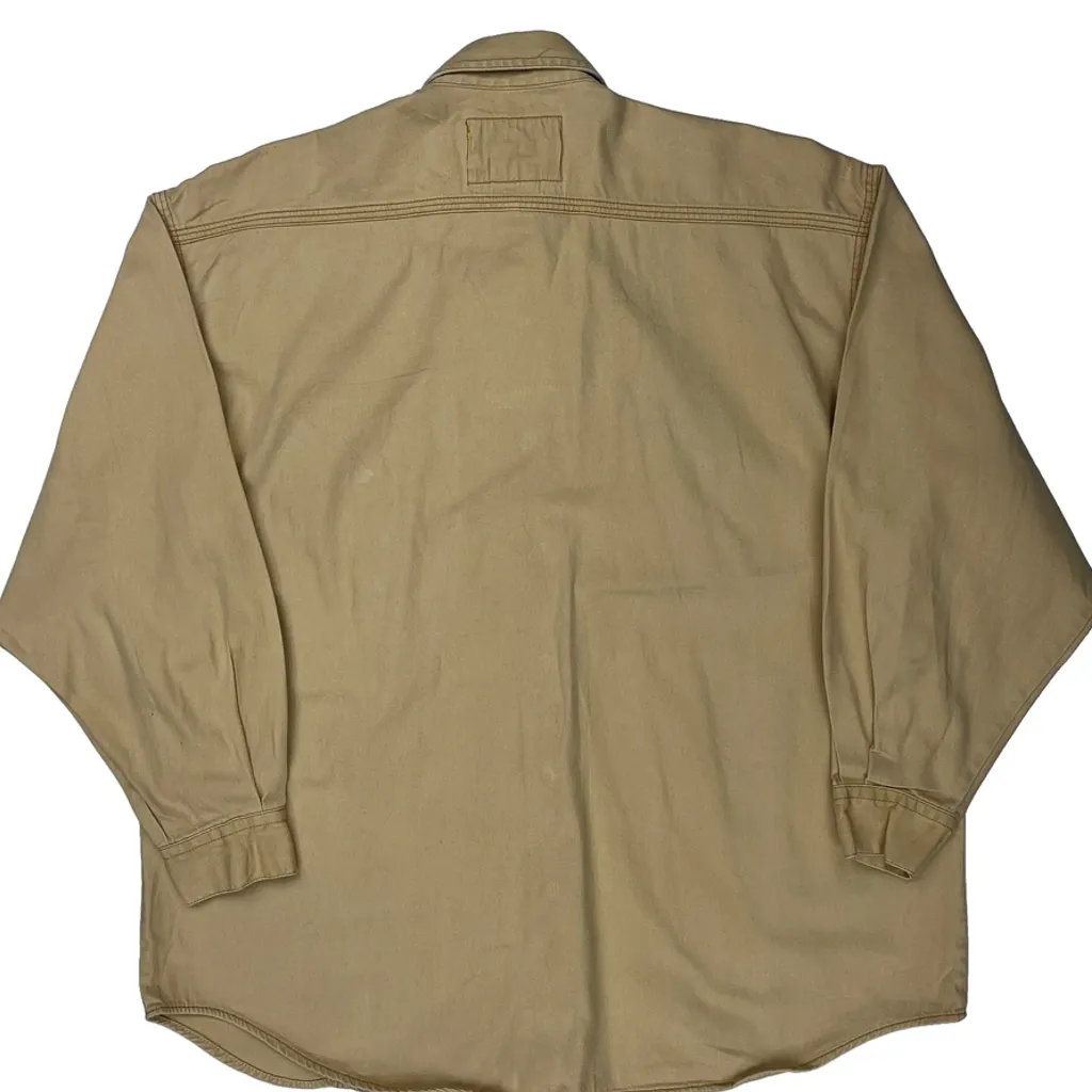 Levis Oversized Shirt - Medium Beige Cotton - Image 6