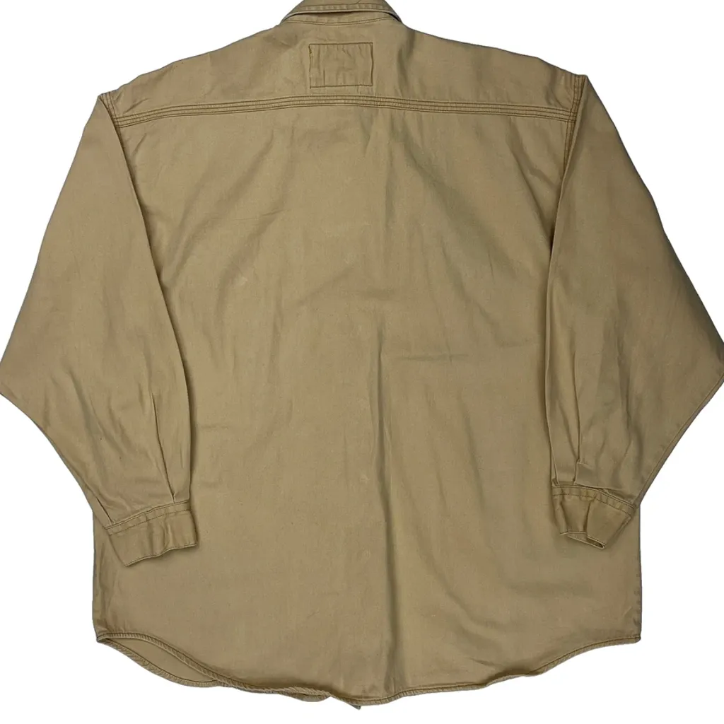 Levis Oversized Shirt - Medium Beige Cotton - Image 7