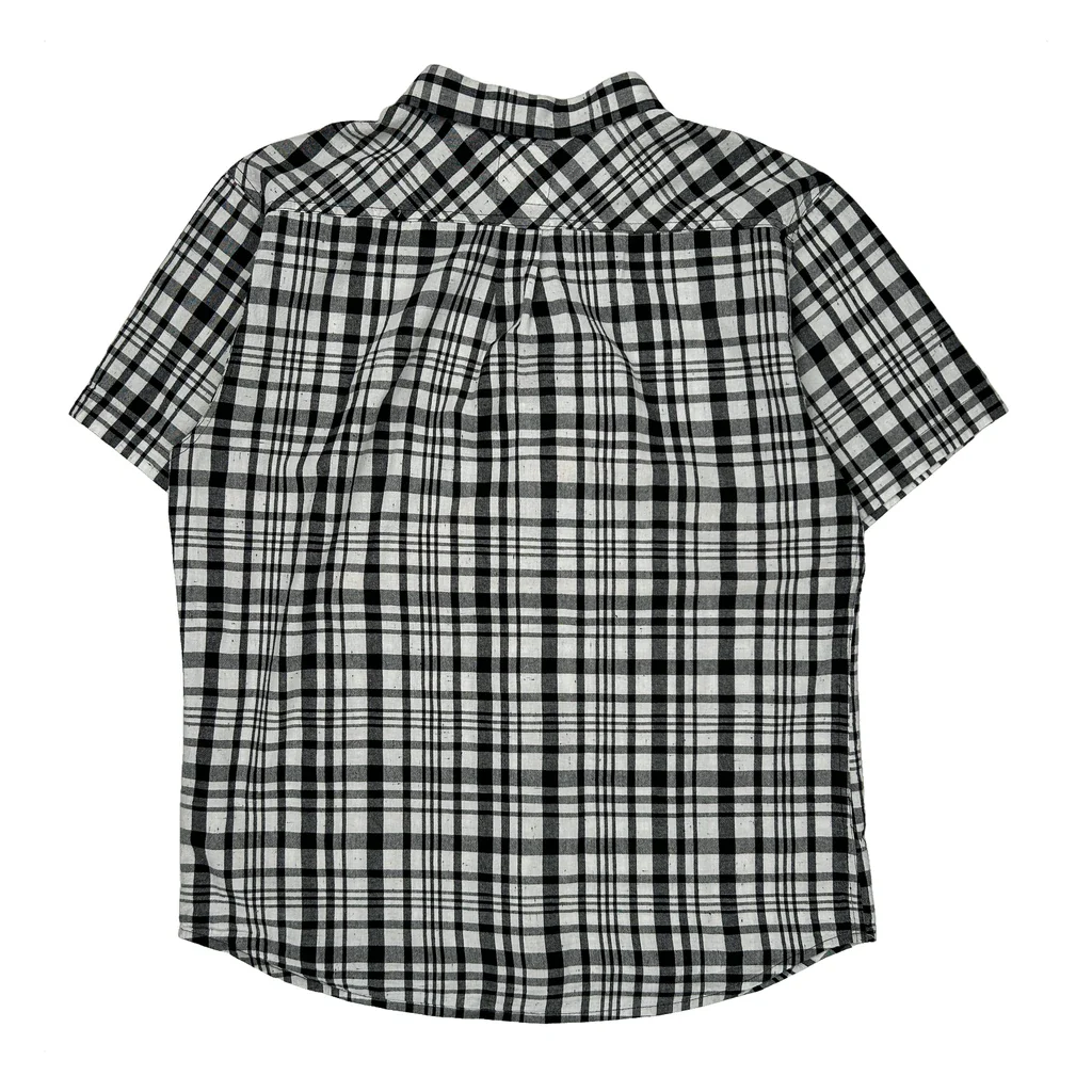 Levis Checked Short Sleeve Shirt - XL Black & White Cotton - Image 2