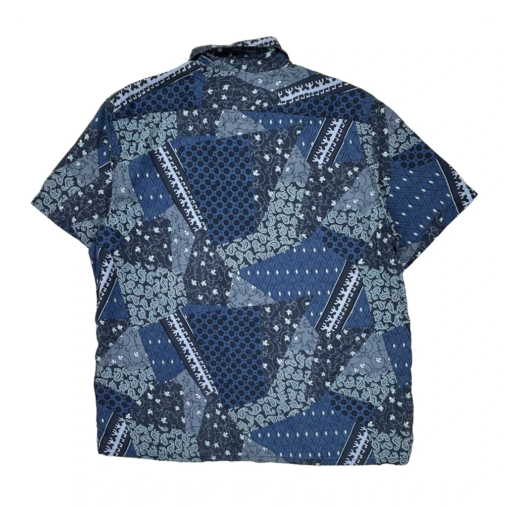 Levis Short Sleeve Shirt - Large Blue Cotton - Image 2