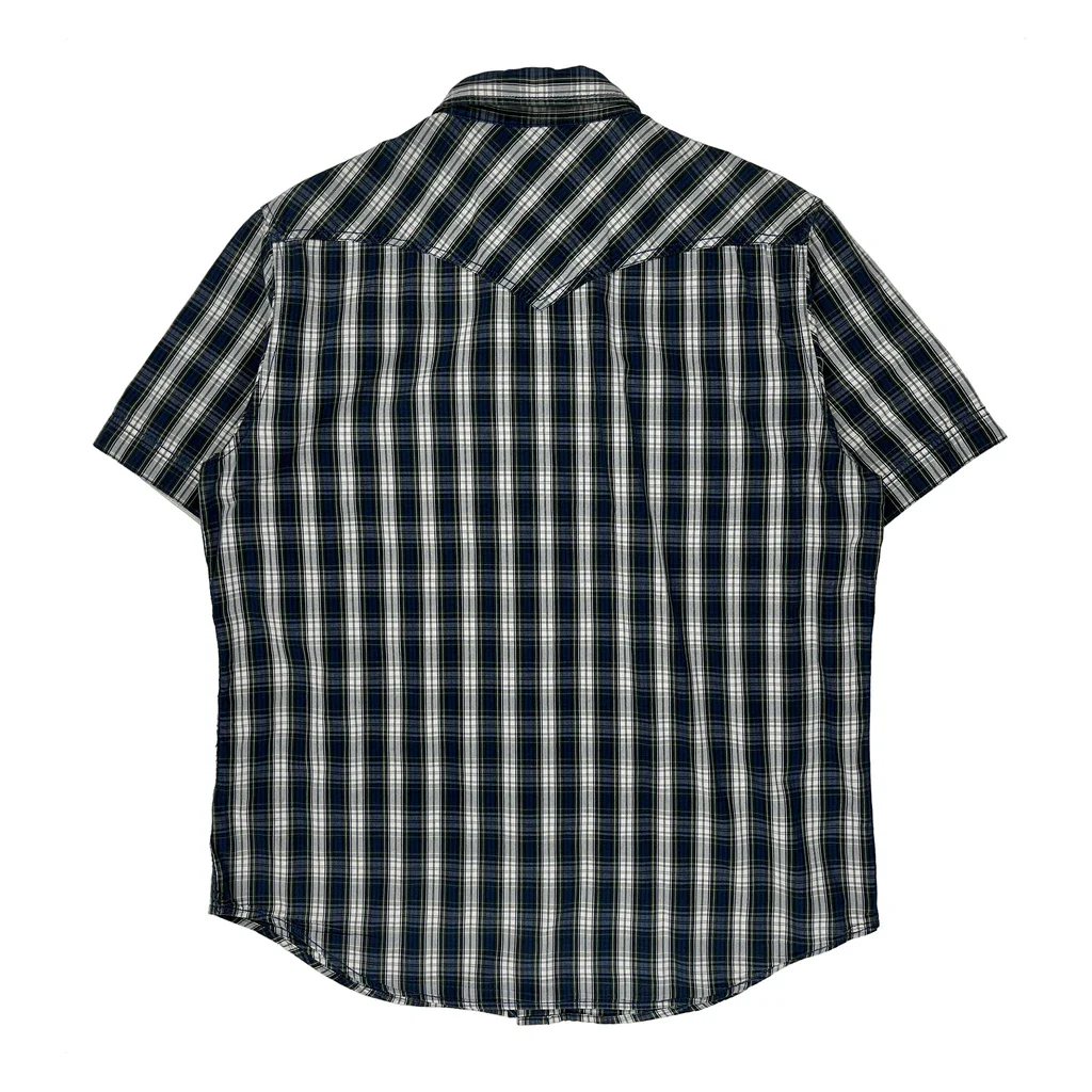 Levis Short Sleeve Shirt - Medium Blue Cotton - Image 2