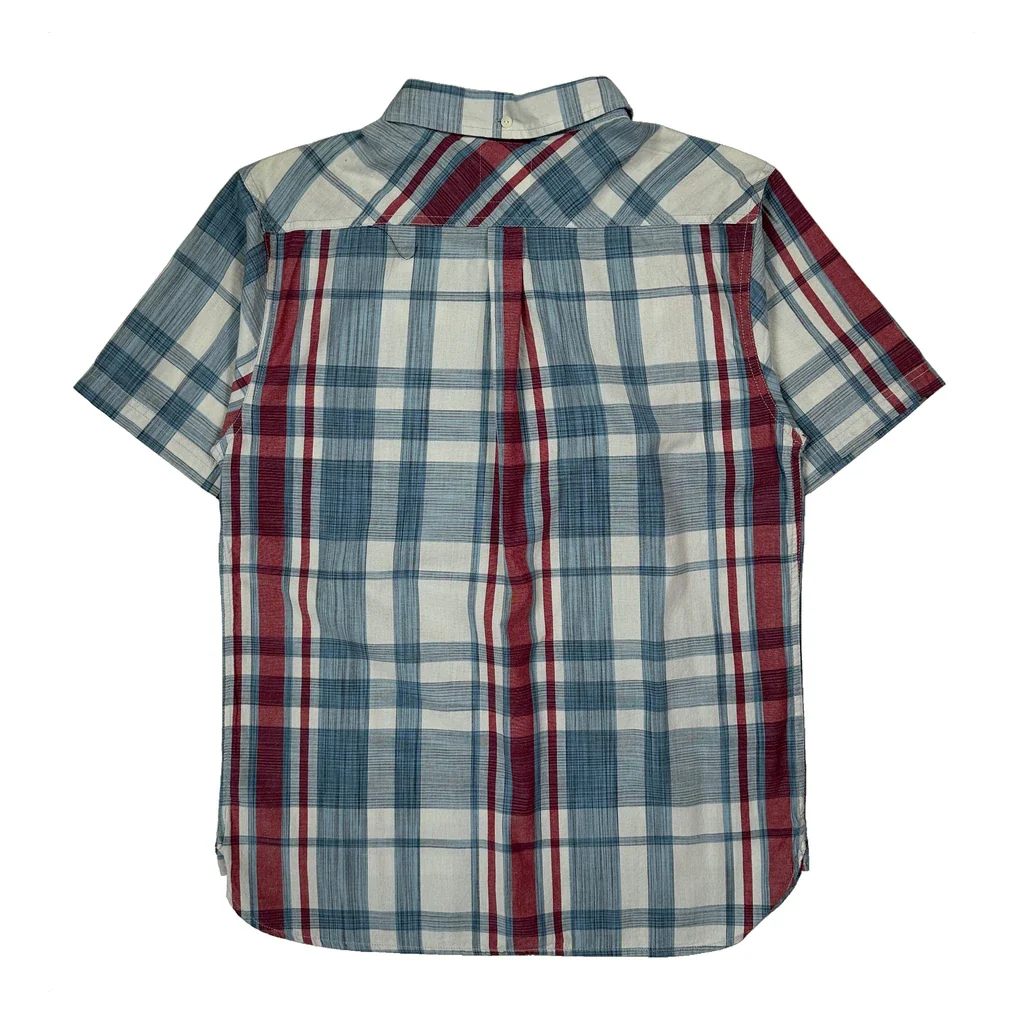 Levis Checked Short Sleeve Shirt - Medium Multicoloured Cotton - Image 2