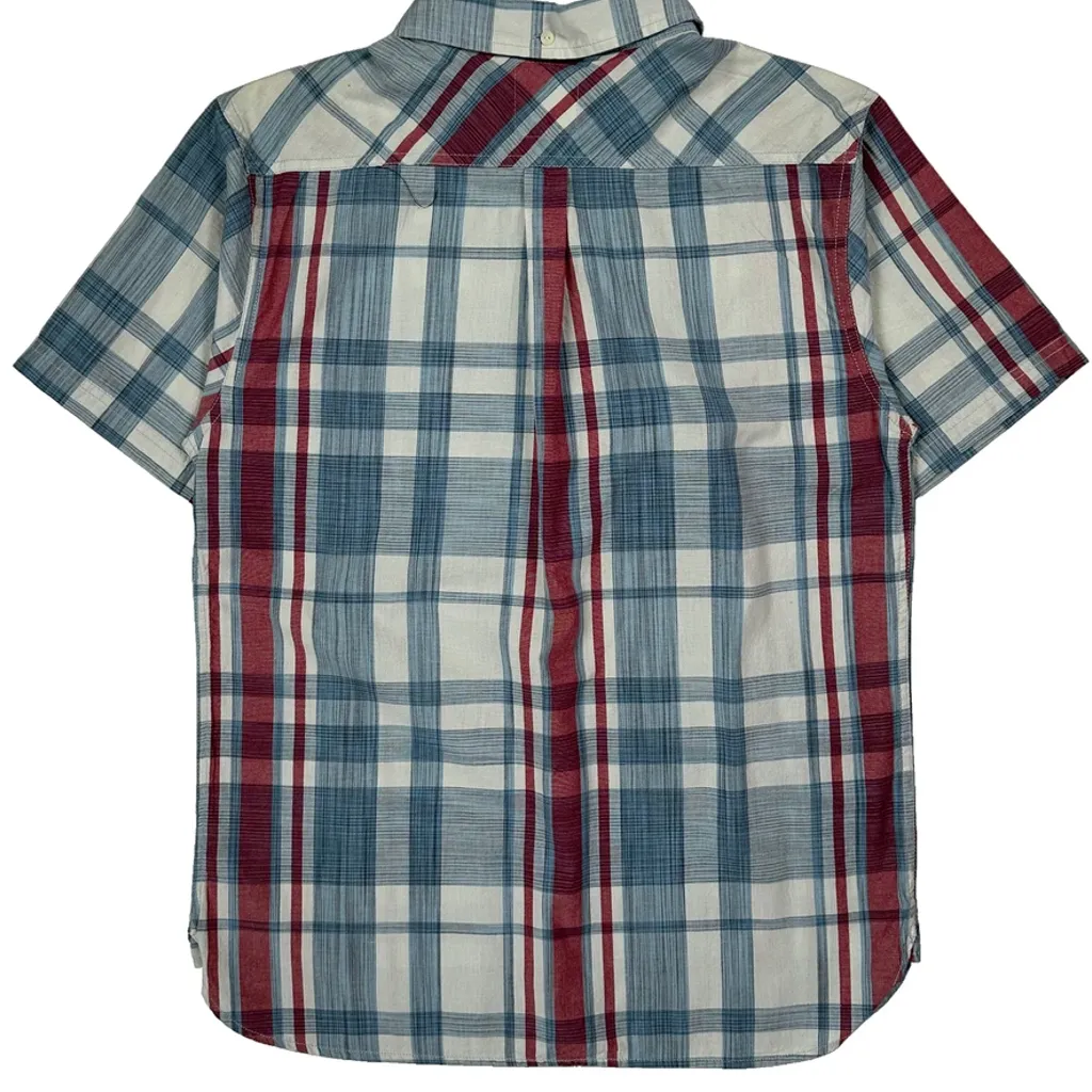 Levis Checked Short Sleeve Shirt - Medium Multicoloured Cotton - Image 7