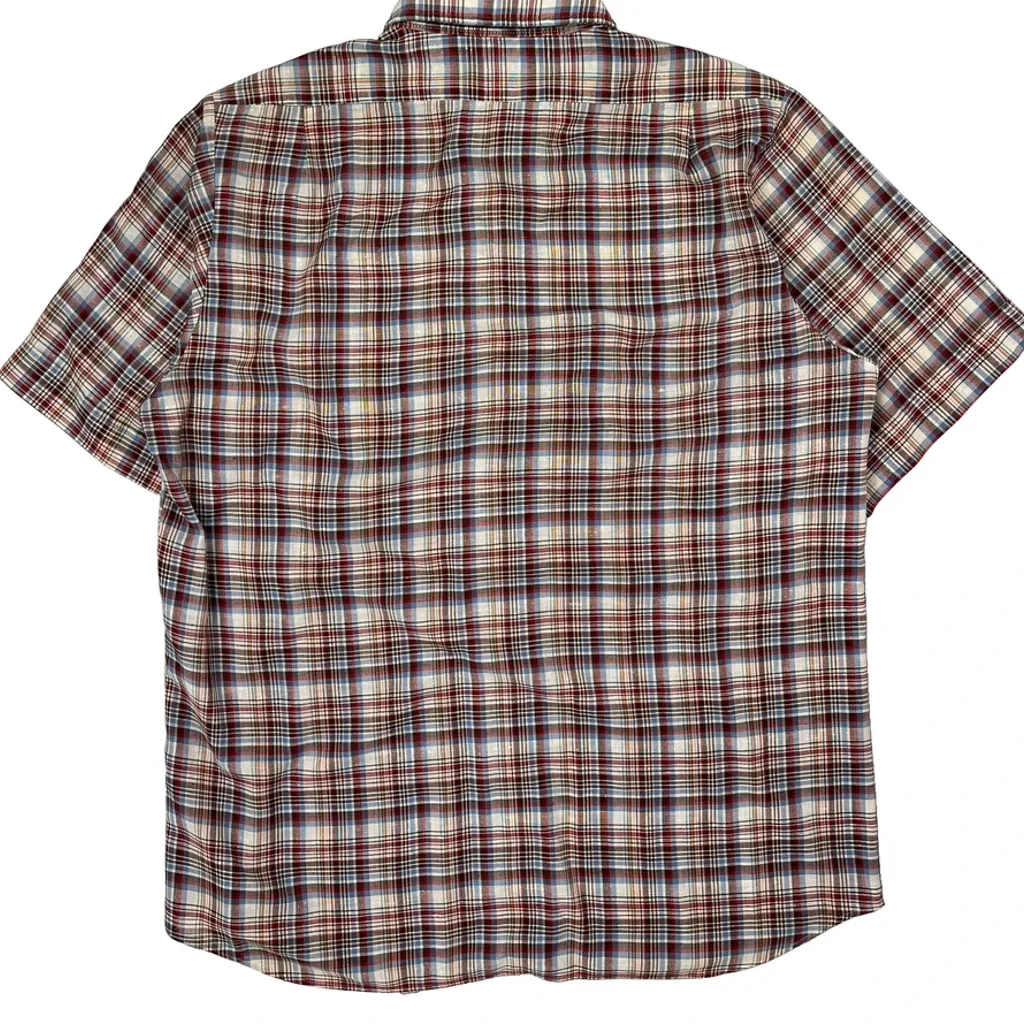 Levis Checked Short Sleeve Shirt - XL Multicoloured Cotton - Image 7