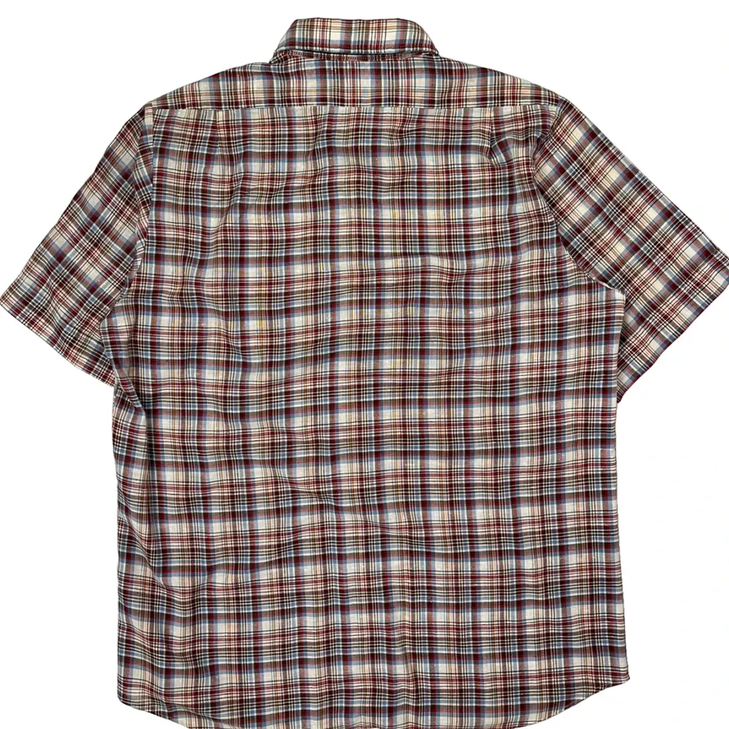 Levis Checked Short Sleeve Shirt - XL Multicoloured Cotton - Image 8