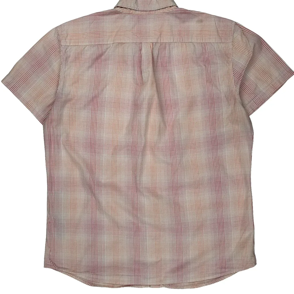 Levis Checked Short Sleeve Shirt - XL Red Cotton - Image 7