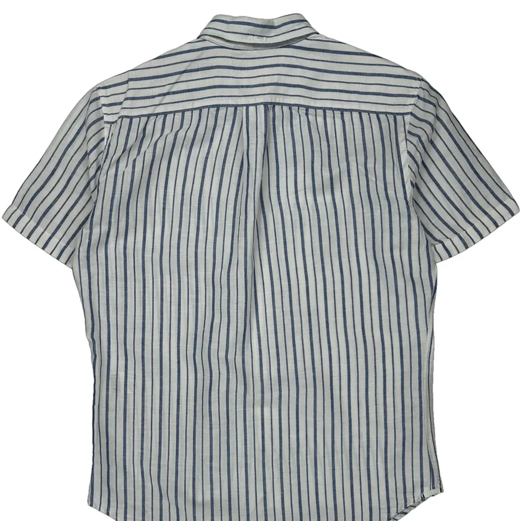 Levis Slim Fit Short Sleeve Shirt - Medium White Cotton - Image 6