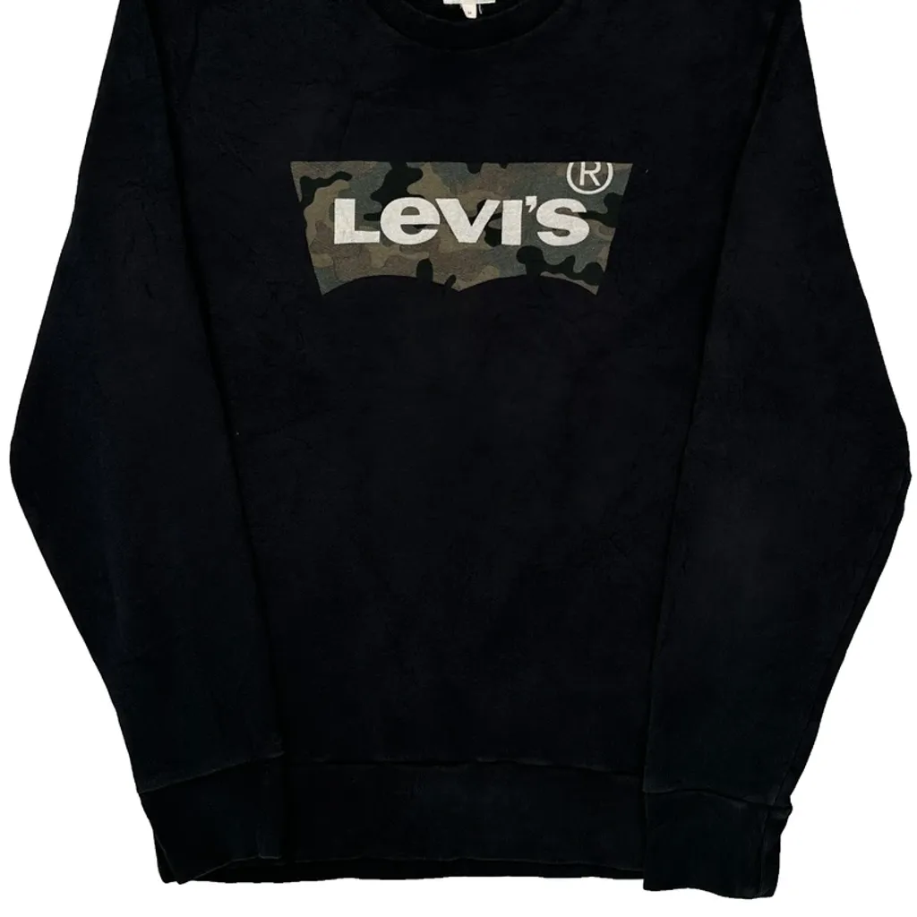 Levis Camo Sweatshirt - Medium Black Cotton - Image 4