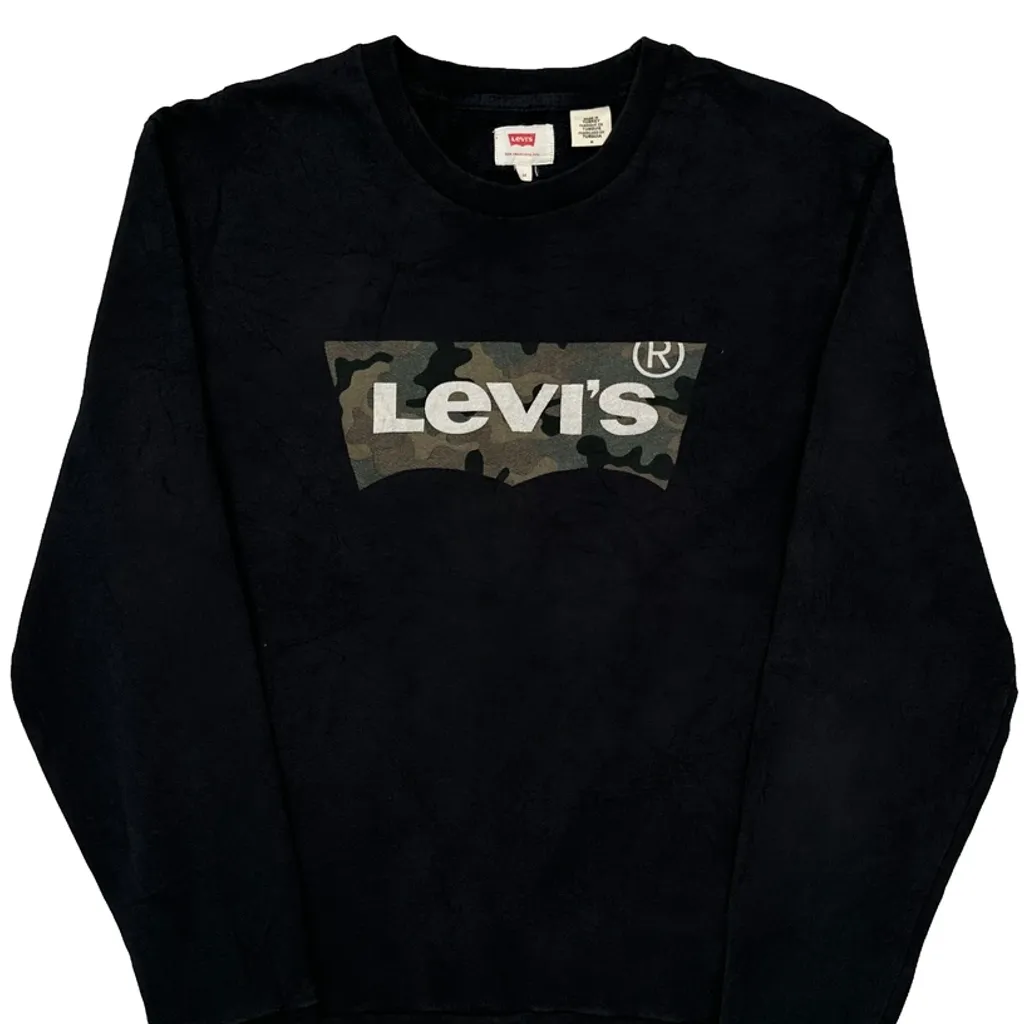 Levis Camo Sweatshirt - Medium Black Cotton - Image 5