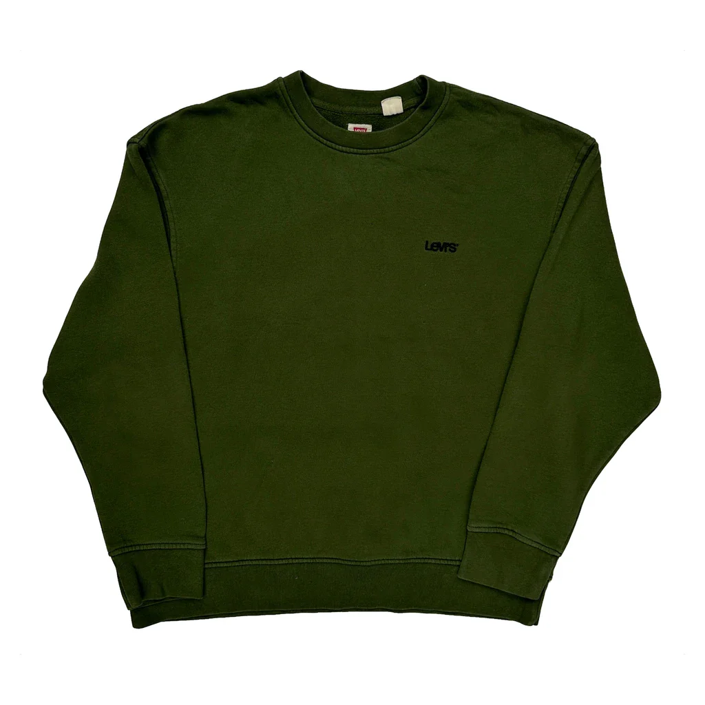 Levis Sweatshirt - Large Green Cotton