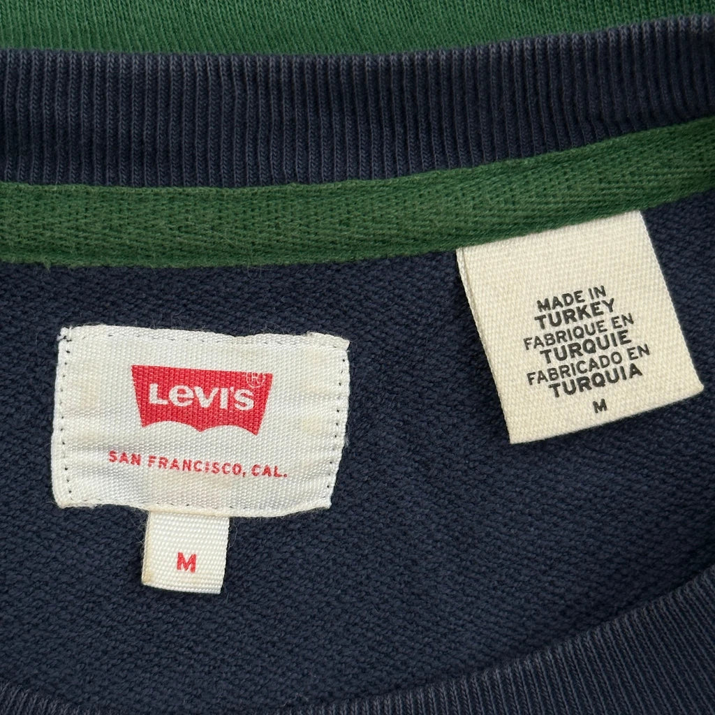 Levis Spellout Sweatshirt - Medium Green Cotton - Image 3