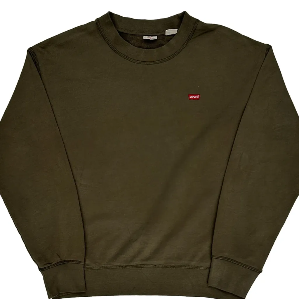 Levis Sweatshirt - Medium Green Cotton - Image 4