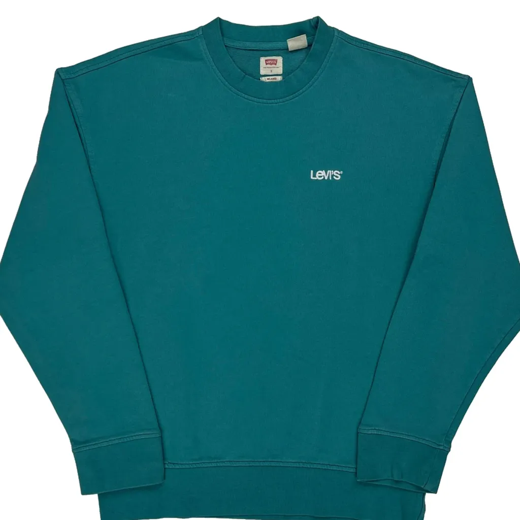 Levis Sweatshirt - Small Green Cotton - Image 5