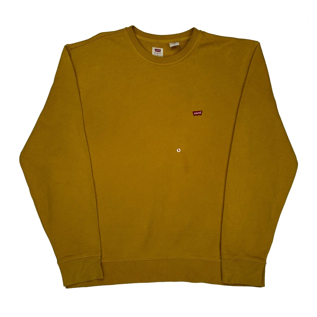 Levis Sweatshirt - Large Yellow Cotton - Image 2