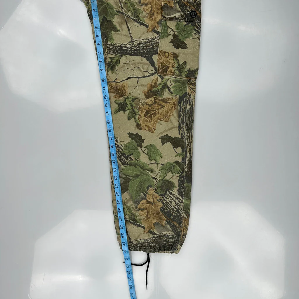 Liberty Camo Cargo Trousers - 38W 31L Green Cotton - Image 5